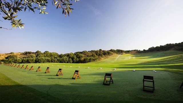 The practice facilities at Costa Navarino
